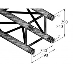 ALUTRUSS QUADLOCK TQ390-500 4-Way Cross Beam